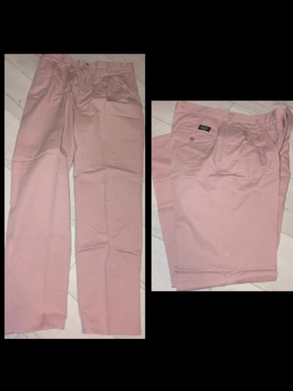 Vintage 1980s DOCKERS Pink Chino Pants Size 34 x 32"